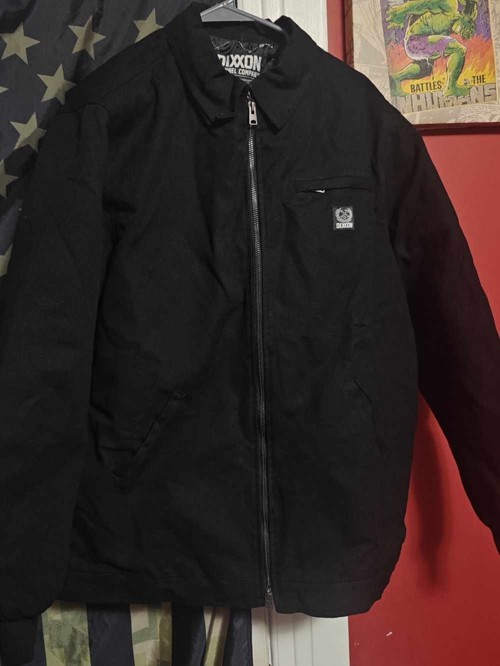 Dixxon Flannel Form And Function Jacket Men Xl Full Zip Quilted Lined  Black